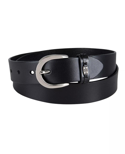 Tommy Hilfiger Women's Black Signature Leather Jean Belt|Tommy Hilfiger In Lebanon