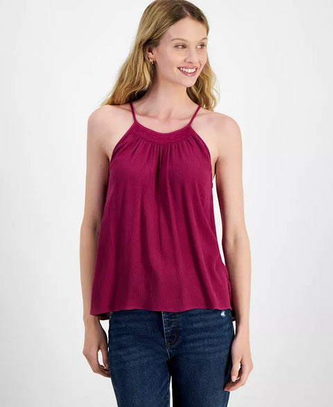 Hippie Rose Women's Plum Sleeveless Blouse |Hippie Rose In Lebanon