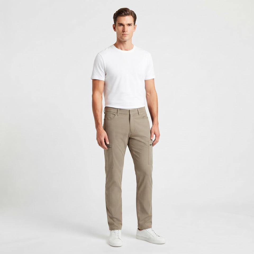 Copper & Oak Men's Khaki Tech Utility Pants