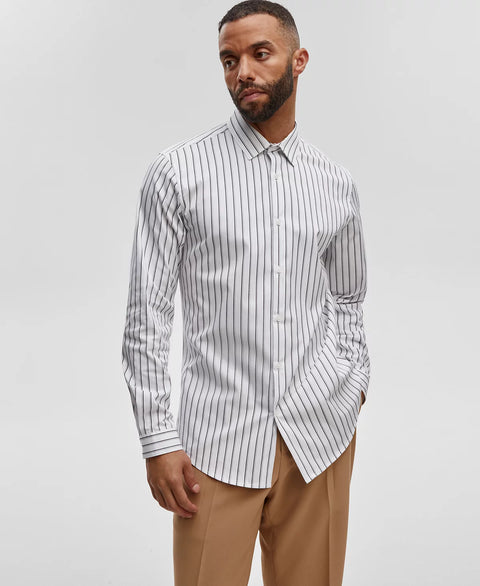 Mode of One Men's Nocturnal Sky Stripes Slim-Fit Button-Down Sport Shirt | Mode of One In Lebanon