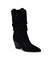 Nine West Women's Black Suede Kadon Pointy Toe Block Heel Dress Booties
