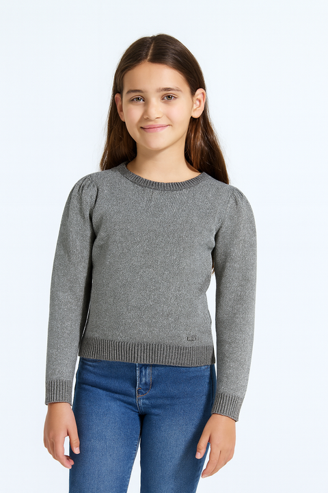 Terranova Girl's Silver Long-Sleeve Sweatshirt  |Terranova  in Lebanon