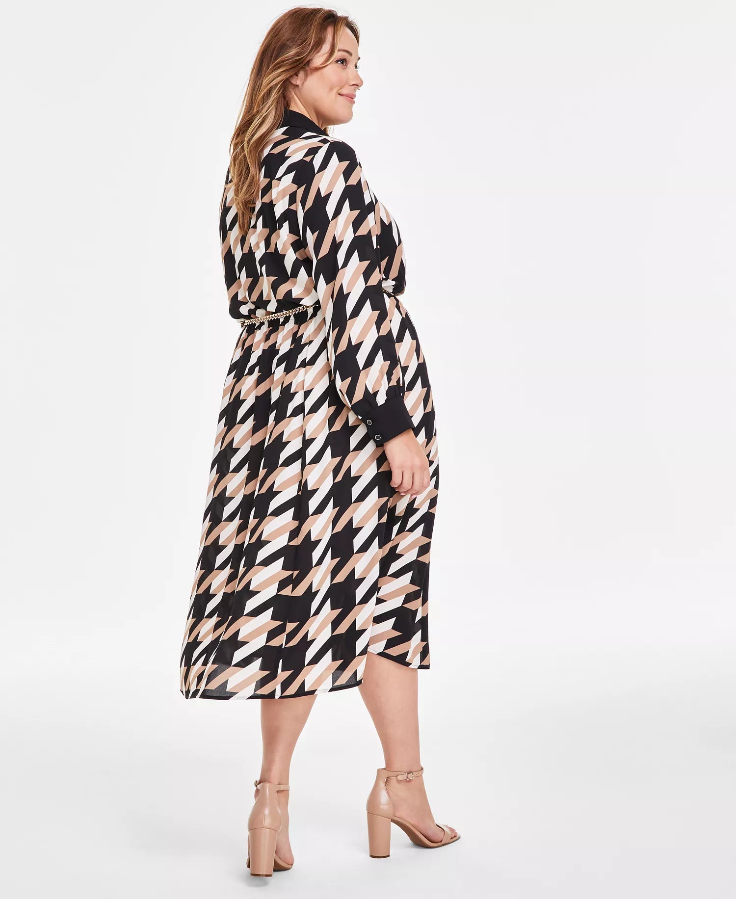 Anne Klein Women's Multicolor A-Line Mixed Media Dress | Anne Klein In Lebanon