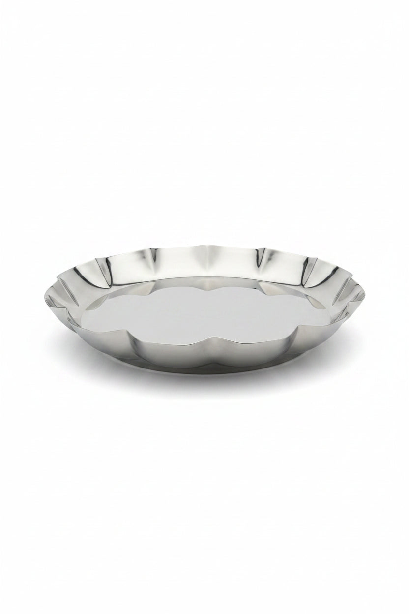 Lucky Tiger Stainless Steel Wavy Decorative Bowl(SO-7788-C)