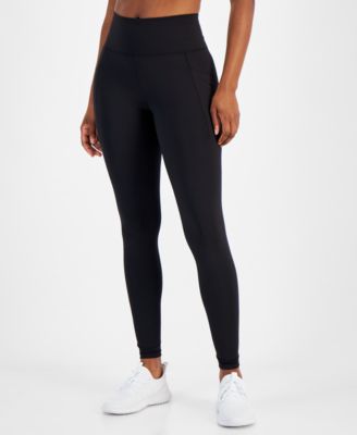 ID Ideology Women's Dark Grey High-Waist Side-Pocket 7/8 Length Leggings | ID Ideology In Lebanon