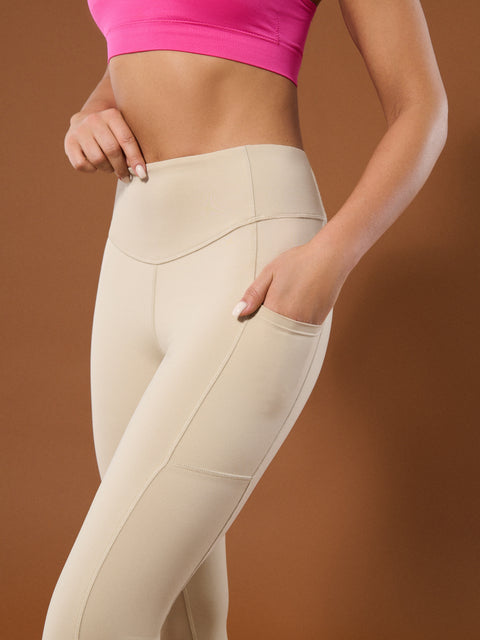 Sinsay Women's Beige Gym Hard Legging |Sinsay  in Lebanon
