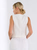 Sinsay Women's White V-Neck Suit Vests | Sinsay In Lebanon