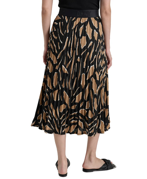 DKNY Women's Abstract Geo Truffle Pull-On Printed Midi Skirt | DKNY In Lebanon