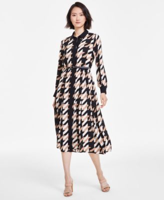 Anne Klein Women's Multicolor A-Line Mixed Media Dress | Anne Klein In Lebanon