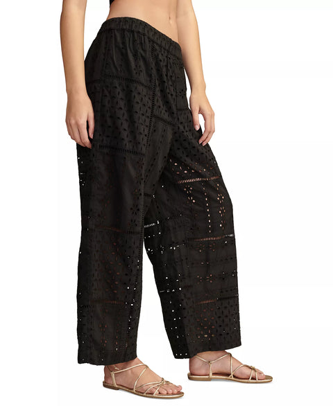 Lucky Brand Women's Black Schiffli Eyelet Matchback Pants | Lucky Brand In Lebanon