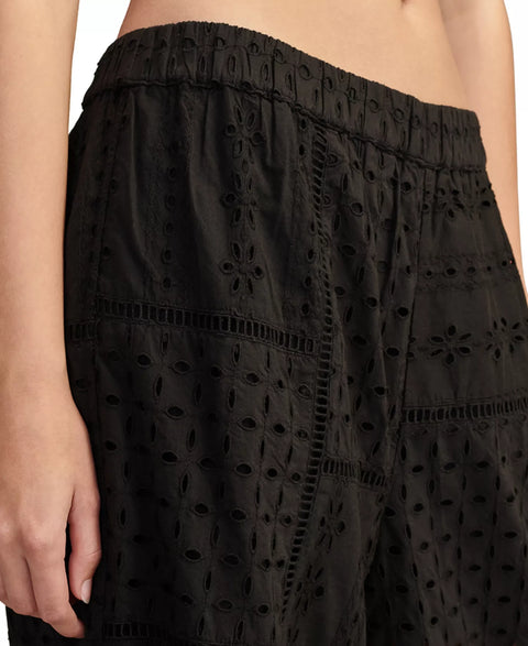 Lucky Brand Women's Black Schiffli Eyelet Matchback Pants | Lucky Brand In Lebanon