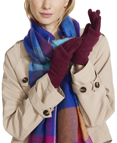Steve Madden Women's Wine Cozy Touchscreen Gloves | Steve Madden In Lebanon