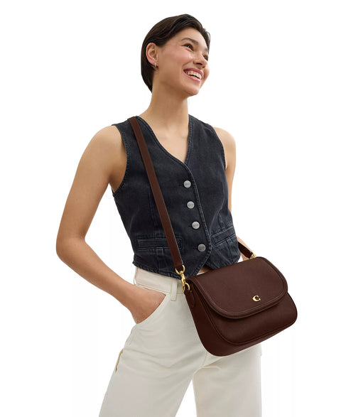 Coach Women's Brown Legacy Small Pebble Leather Shoulder Bag | Coach In Lebanon