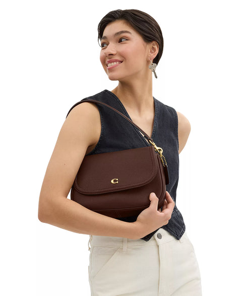 Coach Women's Brown Legacy Small Pebble Leather Shoulder Bag | Coach In Lebanon