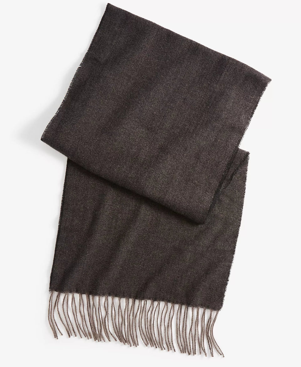 Style & Co Women's Black Fringe Detail Herringbone Scarf| Style & Co in Lebanon