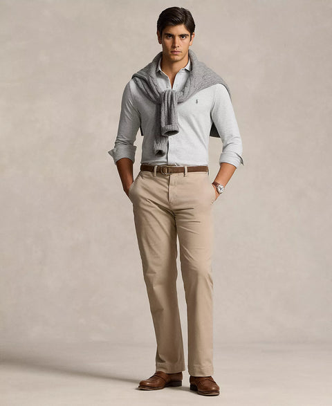 Polo Ralph Lauren Men's Tan Stretch Classic-Fit Chino Pants | Polo Ralph Lauren In Lebanon