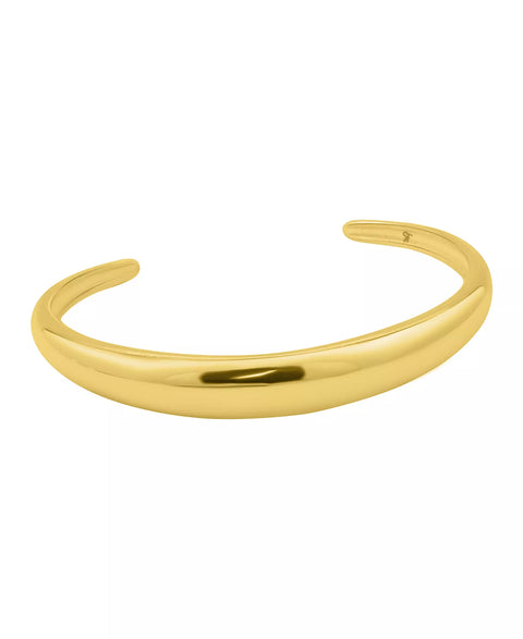 Adornia Women's Gold Tarnish Resistant Gold Dome Cuff Bracelet | Adornia In Lebanon
