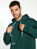Sinsay Men's Dark Green Regular Fit Long Sleeves Hoodies | Sinsay In Lebanon