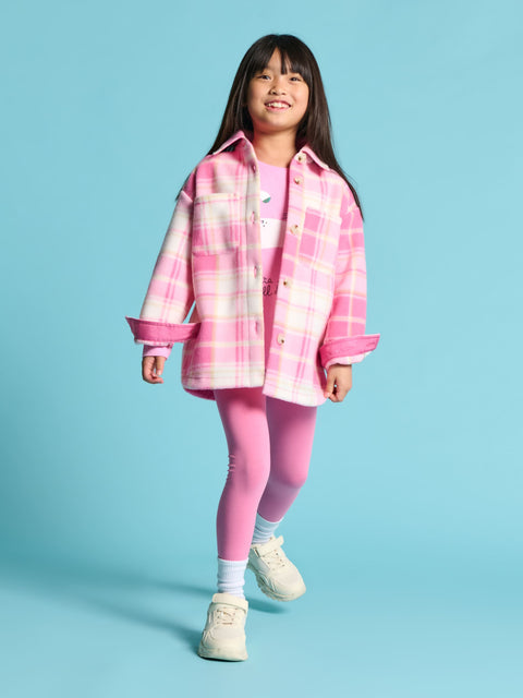 Sinsay Girl's Pink/Grey Plain Leggings 2-Pack | Sinsay In Lebanon