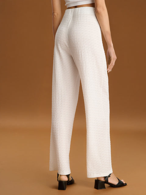 Sinsay Women's White Regular Pants | Sinsay in Lebanon