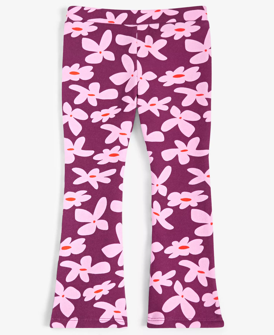 Epic Threads Baby Girl's Magenta Purple Groovy Floral-Print Flared Pants | Epic Threadsin Lebanon