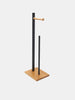 Sinsay Home Black Metal & Bamboo 22 cm x 18 cm x 67 cm Toilet Roll Stand | Sinsay in Lebanon