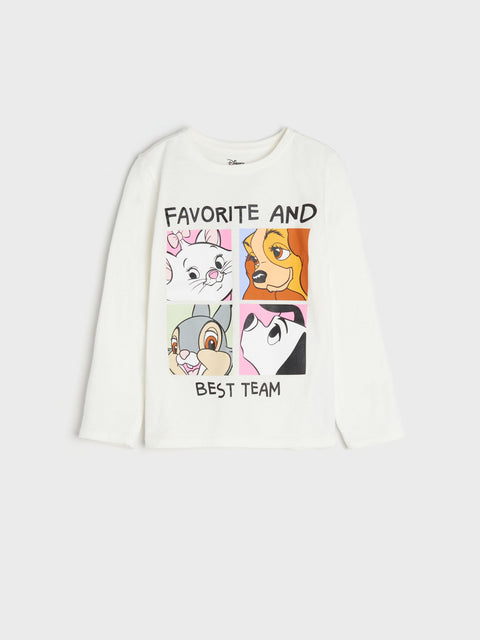 Sinsay Baby Girl's White Blouse With Disney Print | Sinsay In Lebanon