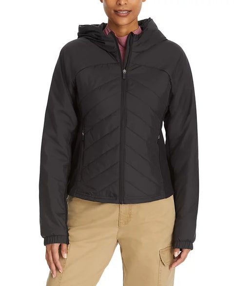 Bass Outdoor Women's Black Chevron-Quilted Puffer Jacket | Bass Outdoor In Lebanon