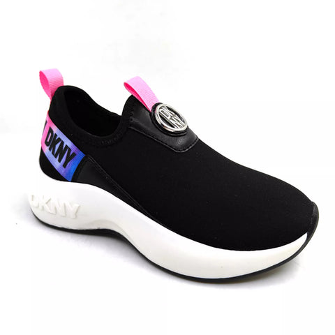 DKNY Women's Black Little And Big Girls Taylor Rainbow Slip On Sneaker | DKNY In Lebanon