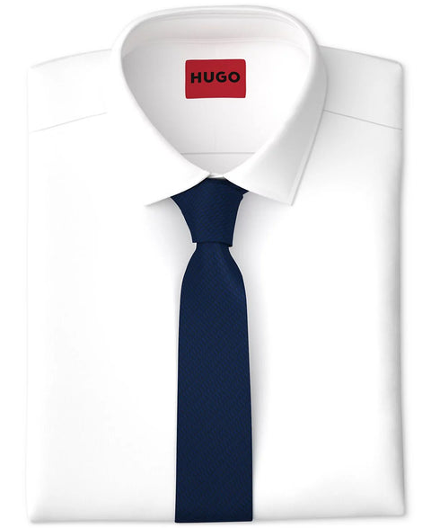 HUGO by Hugo Boss Men's Dark Blue Silk Tie | HUGO by Hugo Boss In Lebanon