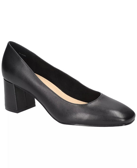 Bella Vita Women's Black Block Square Pumps Heels | Bella Vita In Lebanon
