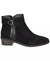 Bella Vita Women's Black Suede Beatrice Almond Toe Dress Booties