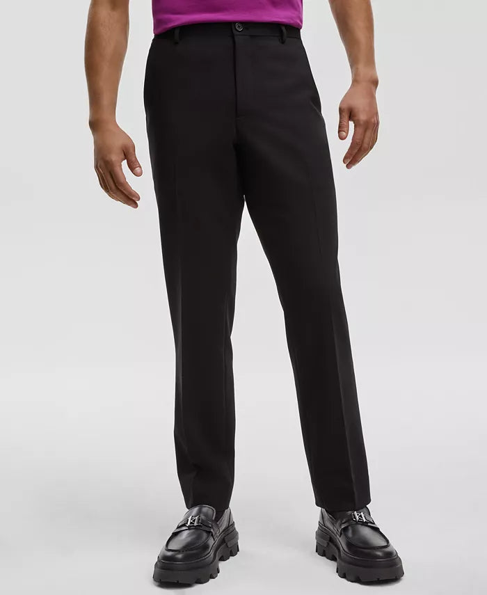 Mode of One Men's Black Slim-Fit Suit Pants |Mode of One In Lebanon