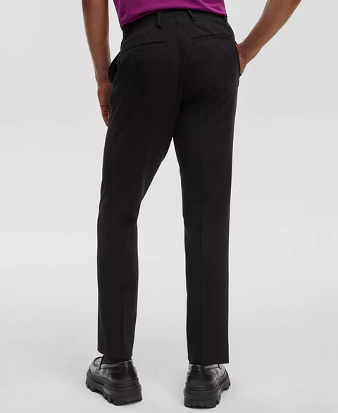 Mode of One Men's Black Slim-Fit Suit Pants |Mode of One In Lebanon