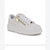 Nine West Women's White Dulah Round Toe Platform Lace-Up Sneaker