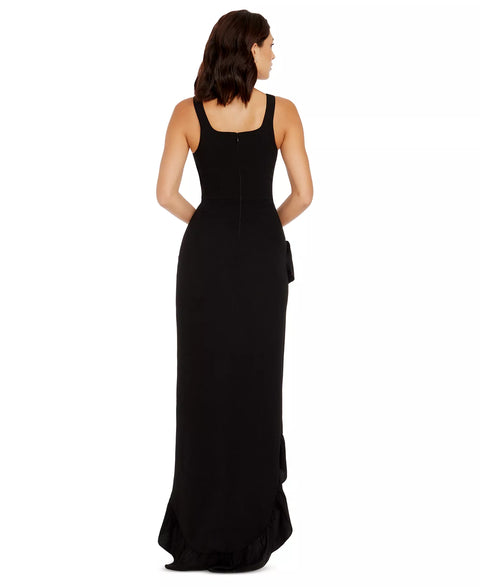 Dress the Population Women's Black Charlene Ruffled High-Low Gown Dress|Dress the Population In Lebanon