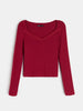 Sinsay Women burgundy blouse AYA