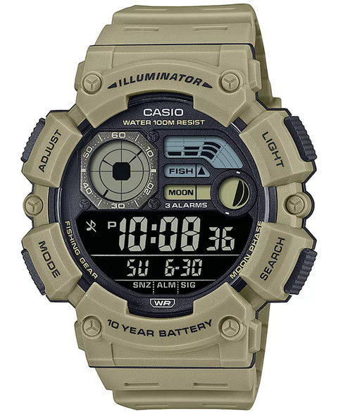 Casio Men's Digital Tan Resin Strap Watch 50mm |Casio In Lebanon