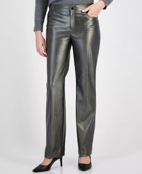 Anne Klein Women's Metallic Bootleg Pants | Anne Klein In Lebanon