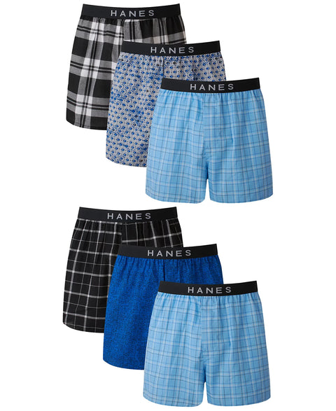 Hanes Men's 5+1 Bonus Pack Woven Boxers | Hanes In Lebanon