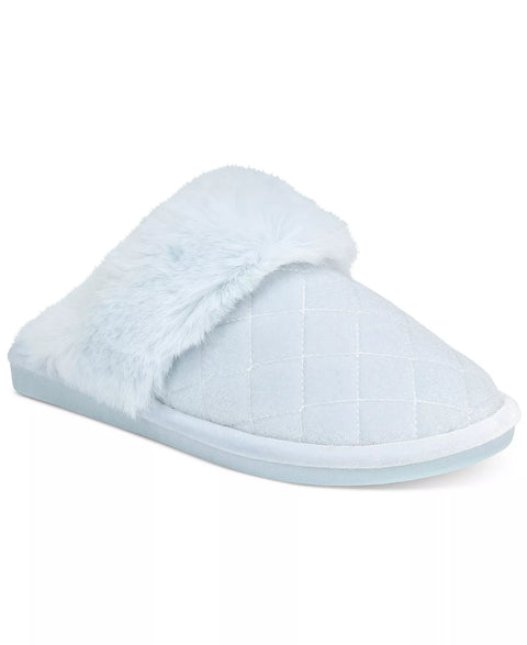 Charter Club Women's Light Baby Blue  Quilted Hoodback Boxed Slippers  |Charter Club in Lebanon