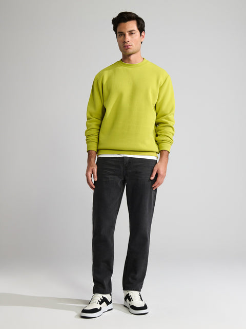 Sinsay Men's Pistachio Green Basic Sweatshirt | Sinsay In Lebanon