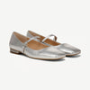 Franco Sarto Women's Silver Tinsley Mary Jane Flats