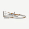 Franco Sarto Women's Silver Tinsley Mary Jane Flats