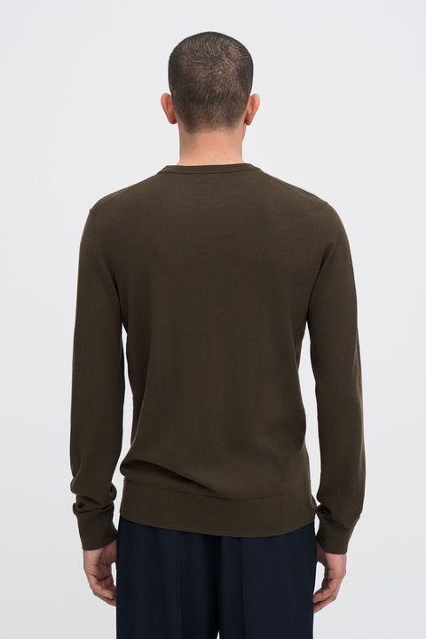 Ktown Men's Olive Crew Neck Casual Sweater | Ktown In Lebanon