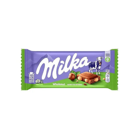 Milka chocolate bar packaging on a white background