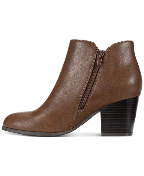 Style & Co Women's Cognac Smooth Masrinaa Ankle Booties | Style & Co In Lebanon