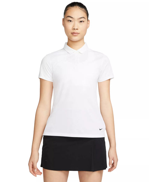 Nike Women's White Dri-FIT Victory Short-Sleeve Golf Polo Shirt | Nike In Lebanon