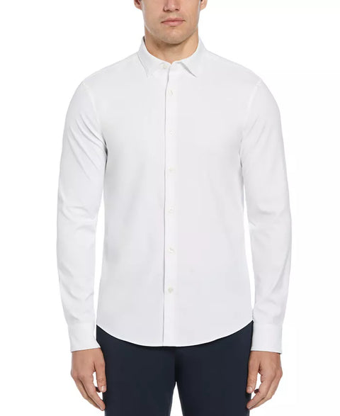 Perry Ellis Men’s White Non Iron Twill Long Sleeve Dress Shirt |Perry Ellis In Lebanon