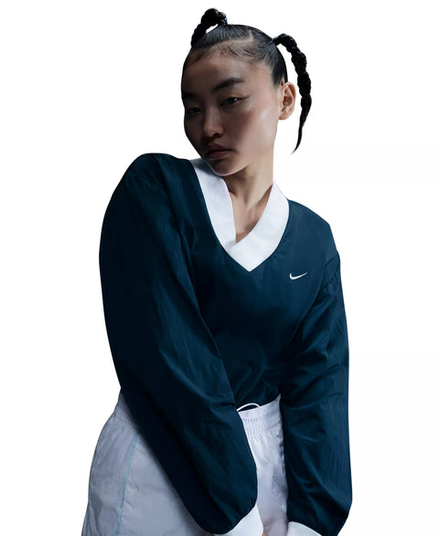 Nike Women's Navy V-Neck Windrunner Sweatshirt | Available in Lebanon